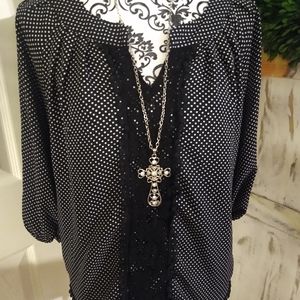 My Michelle size medium polkadot blouse